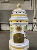 Italian design ceramic wood stove fireplace from PUGI