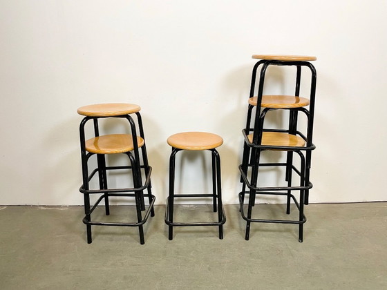 Image 1 of Vintage Industrial Italian Stool, 1970s