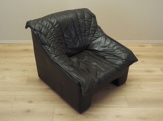 Image 1 of Leren fauteuil, Italiaans ontwerp, jaren 1960, Productie: Italië