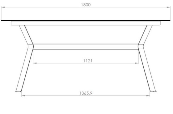 Image 1 of Bert Plantagie Eetkamertafel Dekton 180x99,6 cm