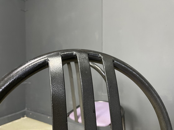 Image 1 of Set of Nr 222 Chairs by Robert Mallet-Stevens, 1980s, Set of 6