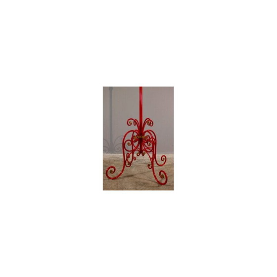 Image 1 of Vintage red coat rack, 1970s