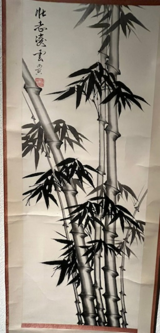Chinesische Rollmalerei: Bambus