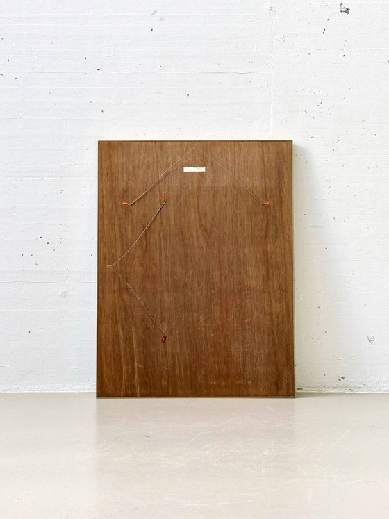 Image 1 of Wall mirror in a frame encased in beveled mirror glass