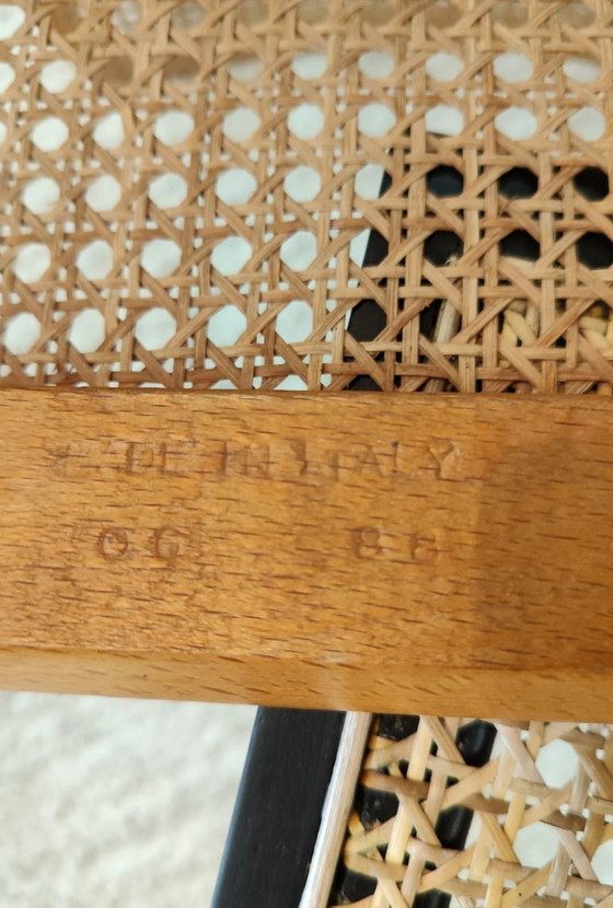 Sedia Cesca B32 timbrata di Marcel Breuer, Italia – Sedie da pranzo, Rattan, Wood (photo 9 of 10)