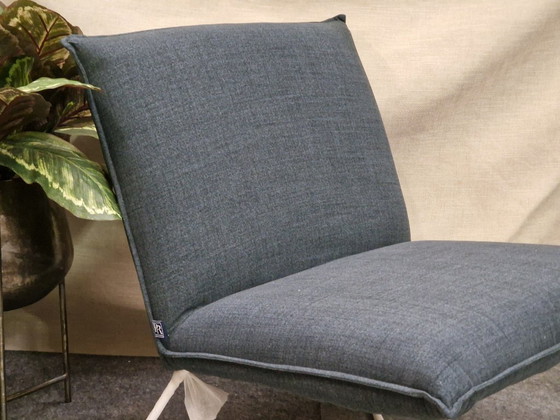 Image 1 of 1x PR LIVING Jasmin blauer Sessel