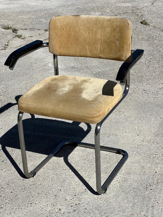 Image 1 of Set di 6 poltrone Marcel Breuer S64 per Thonet 1950