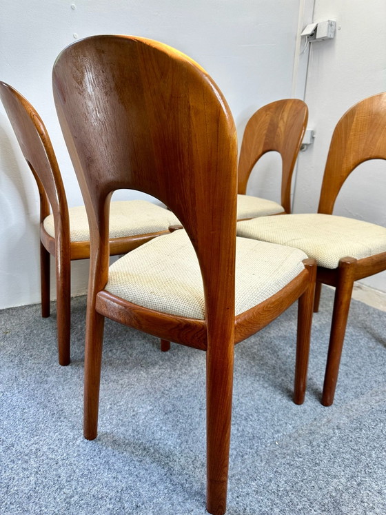 Sedie da pranzo in teak Danish Design Modello Ole / Morten N. Koefoed Hornslet, Koefoeds Hornslet Møbelfabrik (foto 6 di 15)