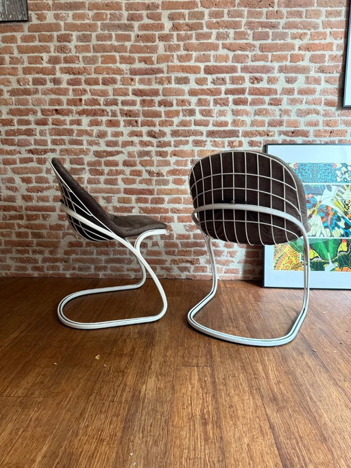 2x Tabouret Gastone Rinaldi Pascale - Blanc