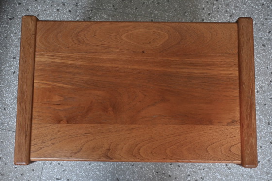 Image 1 of Table d'appoint vintage en chêne massif, design danois