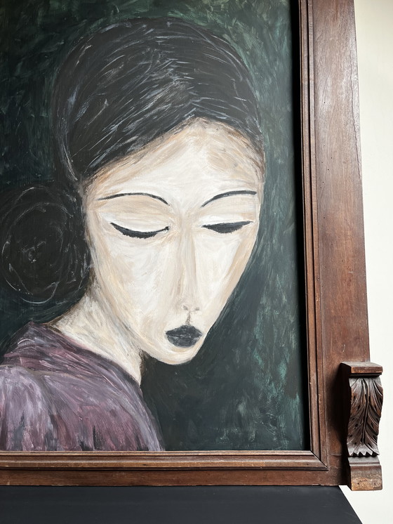 Image 1 of Gemälde mit Holzrahmen