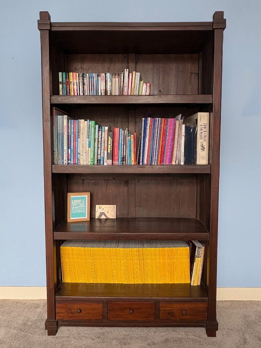 Teak bookcase, x2