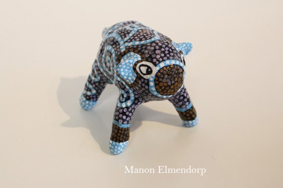 100% Handmade Fantasy Animal Figurine No. 46, Sculpture, Other, Multi Color (photo 2 of 6)