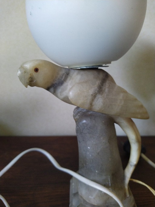 Lampe avec perroquet
