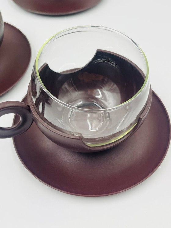 Image 1 of Set of 5 Pop Cups with Donut Handles – Dutch Design – 1970