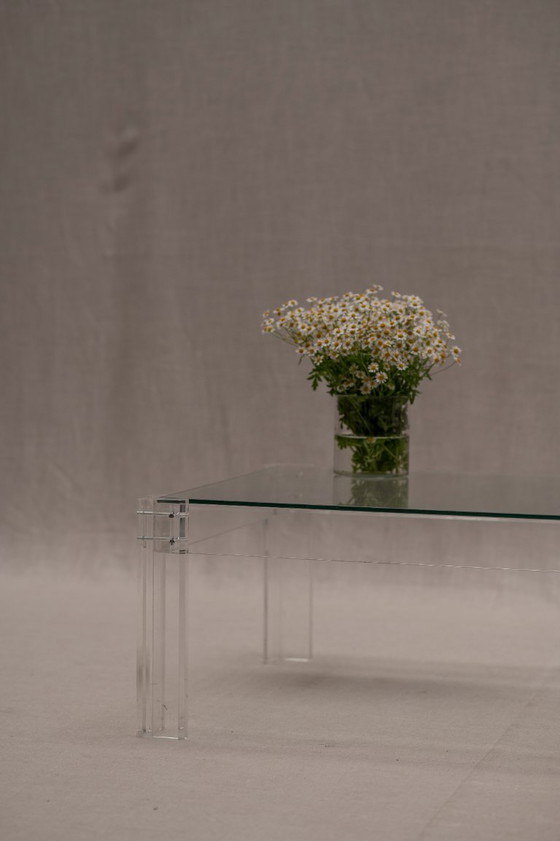 Image 1 of Minimalist Plexiglass Coffee Table, 1970s