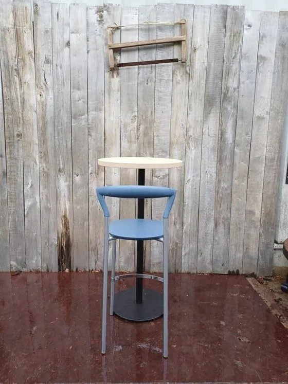 Danish designer stool, Bent Kroch, Opus barkruk van Pelikan Design 1 of 18, Barstools, Wood, Brown, Vintage (photo 7 of 7)