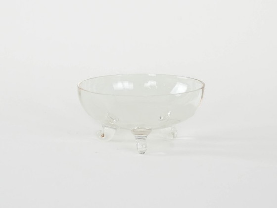 Image 1 of Glazen schaal, Deens ontwerp, jaren 70, vervaardigd in Denemarken.