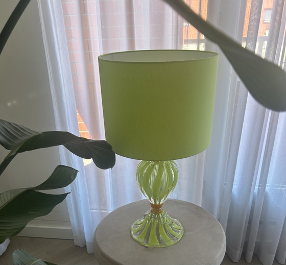 Vintage Murano Glass Table Lamp – Textile (photo 3 of 7)