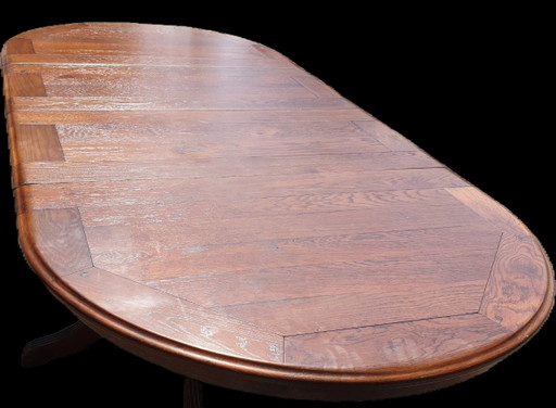 Bannink Art Nouveau extendable dining table cherry wood – eettafels