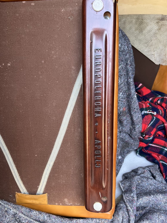 Image 1 of Paltrona Italia design in pelle anni '70