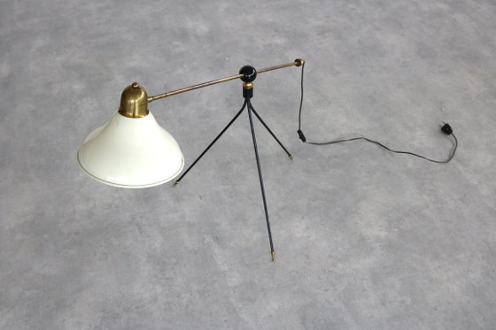 Image 1 of Lampada da terra vintage | lampada | ottone | anni '60