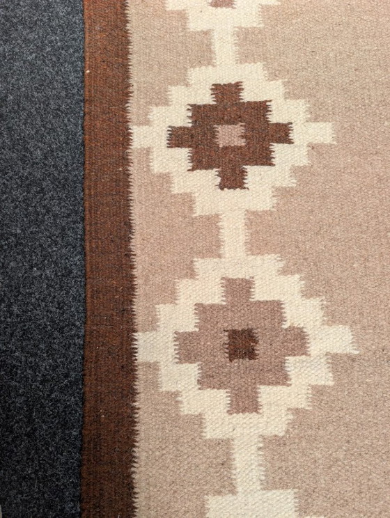 Vintage Traditioneel Röllakan Vloerkleed, Zweden, 1960s – Vloerkleden en tapijten, Wool (photo 9 of 9)