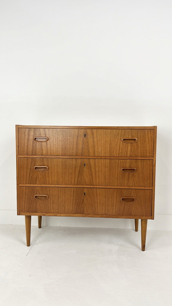 Teak fineren vintage ladekast – Ladekasten, Mid Century Modern (photo 12 of 12)