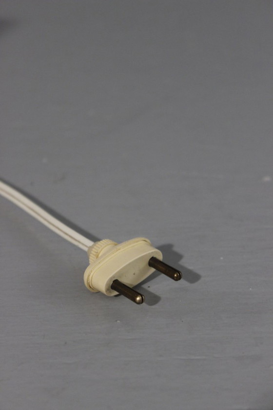 Image 1 of Robert Pérot atelier du Vieux Moulin in Vallauris durchbrochene Tischlampe 1950s