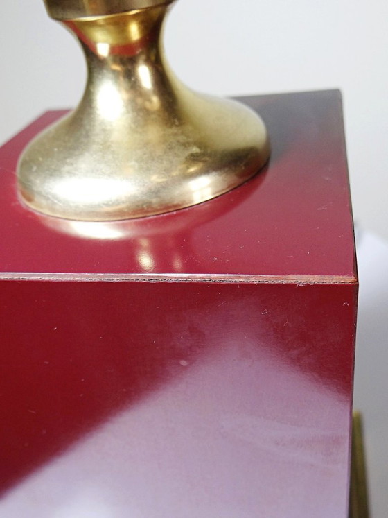 Large Vintage Le Dauphin Vérone Brass Table Lamp, 1970s (photo 12 of 15)