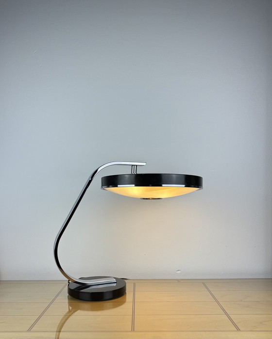 Image 1 of Brutalist Fase 520C Table Lamp by Luis Pérez de la Oliva 1960s-1970s Desktop Lamp Mid-Century Space Age Industrial Design Spain