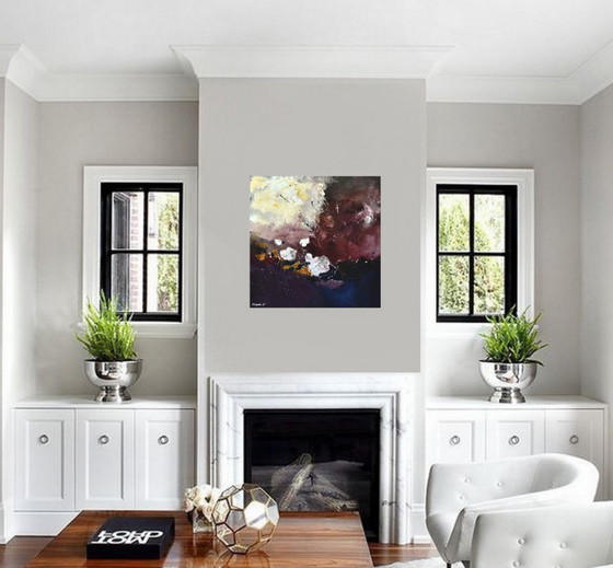 White flowers in the night – P. Ladent, Art, Canvas (photo 5 of 5)
