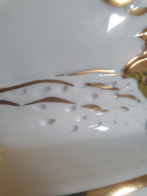 Capodimonte porseleinen tafellamp van Armando Cecchi – 24k goud – Tafellampen, Porcelain (photo 9 of 13)