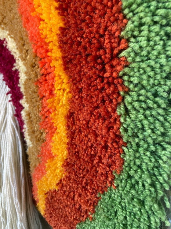 Image 1 of Mid-Century Modern, Space Age, and Pop Art wool wall hangings (Wandteppiche