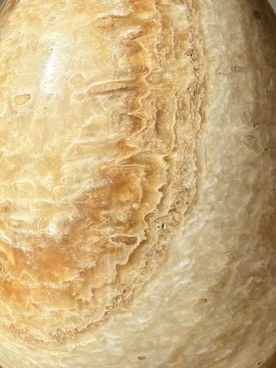 Image 1 of Lámpara de pie rara de mediados de siglo en alabastro