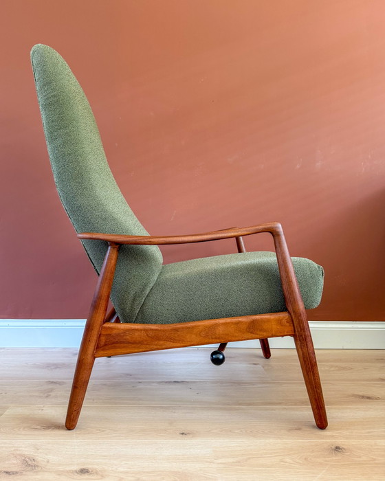Poltrona reclinabile vintage – Poltrone, Textile, Wood (photo 6 of 14)