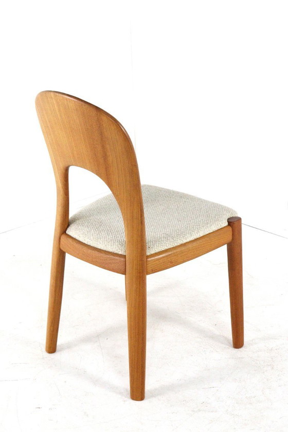 Image 1 of Set di 4 sedie vintage Cowfoed Morten John Mortensen imbottite