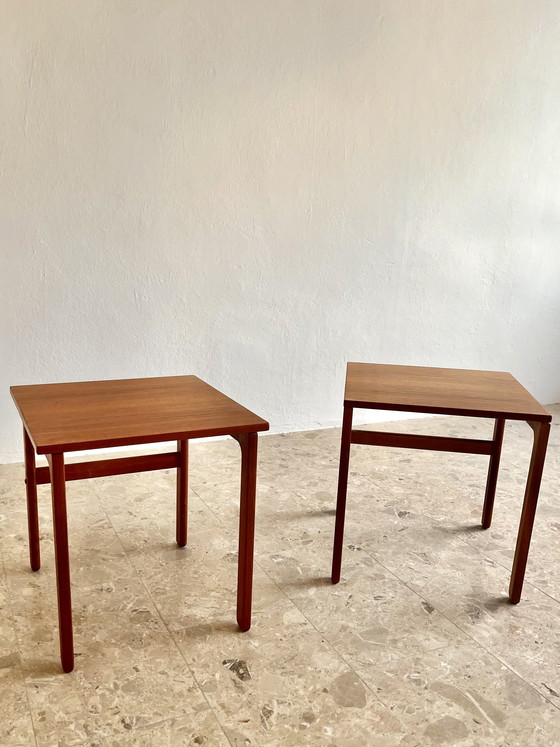 Image 1 of 2x Danish Modernism 1960s Side Tables Teak