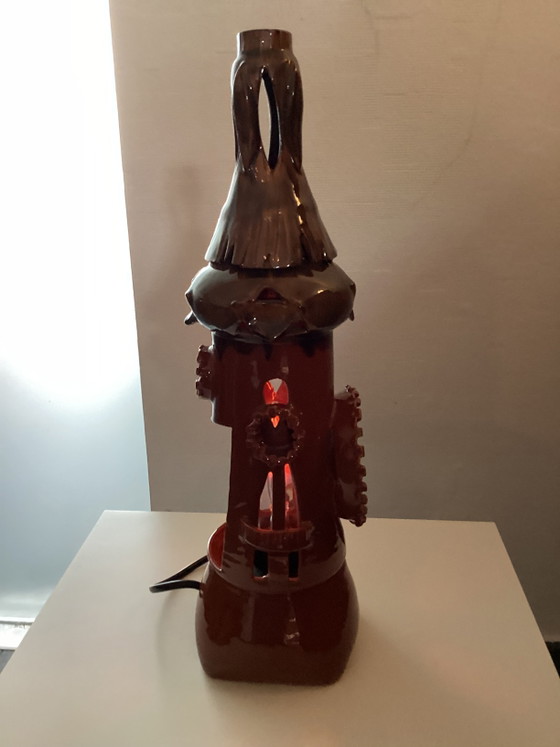Vintage Ceramic Tower Lamp from the 1970s. – Table lamps (photo 3 of 5)