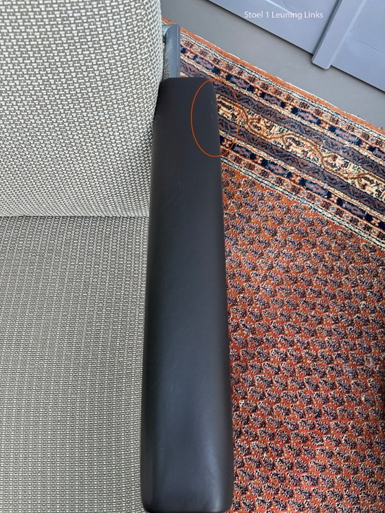 Image 1 of Zwei Leolux Scylla-Sessel - Zeitloses Top-Design in Stoff und Leder