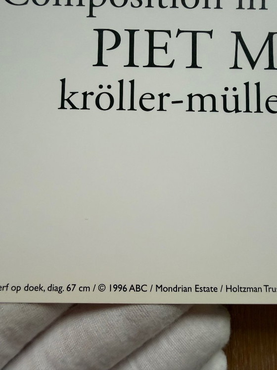 Image 1 of Piet Mondrian (1872-1944), Compositie in ruitvorm, 1919, copyright 1996 ABC/Mondrian Estate/....Imprimé en Hollande/#844