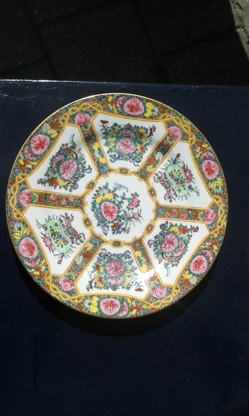 3x assiettes en porcelaine chinoise