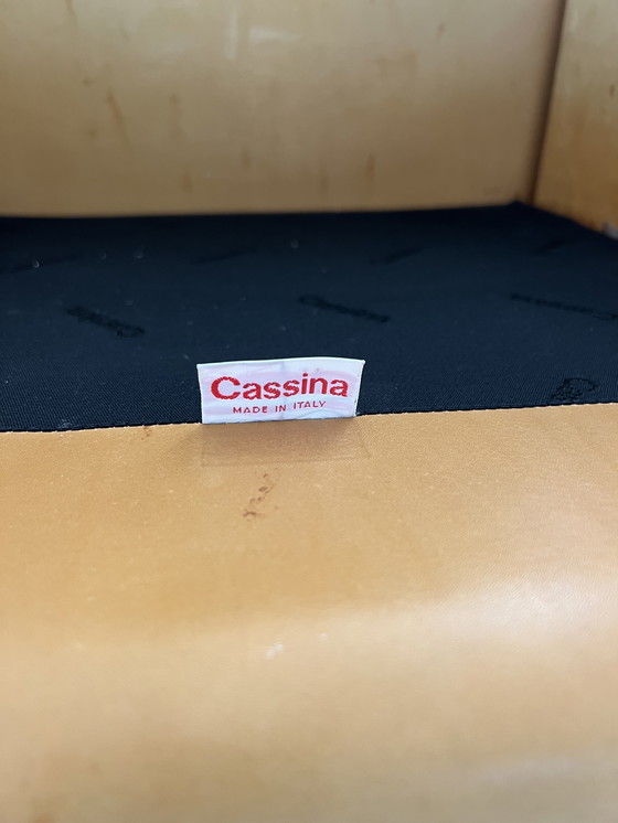 Image 1 of Cassina 3-seater leather sofa