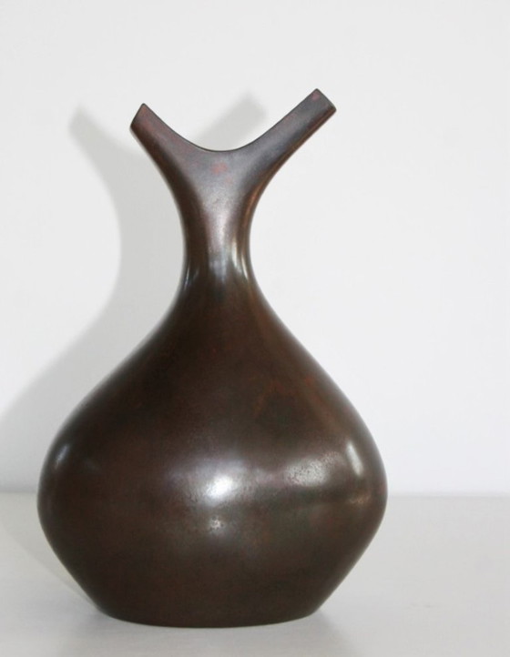 Image 1 of Kobayashi Masayoshi - Bronze vase - Japan