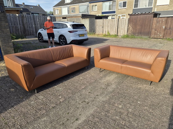 Image 1 of Leather Montetel sofas