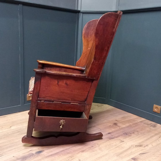 Image 1 of Rocking chair, Lambing rocking chair, Oak shepherd's chair
