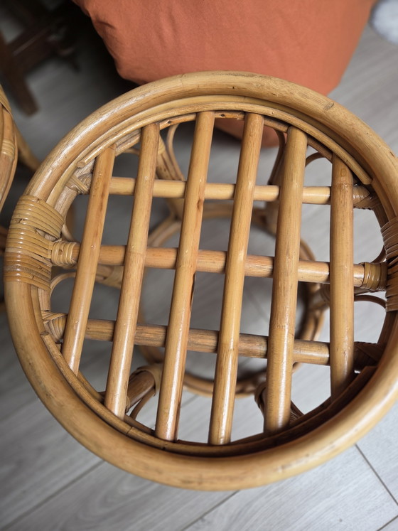 Duo de poufs en rotin – Rattan (photo 4 of 5)