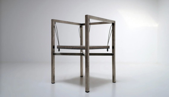Image 1 of Postmodern steel Sensilla chair by Christoph Siebrasse, 1980's
