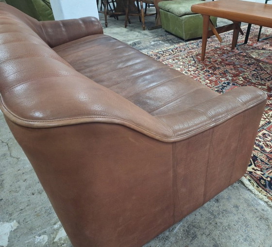 Image 1 of De Sede DS44 Buffalo Leather 3-Seater Sofa, Switzerland 1970s