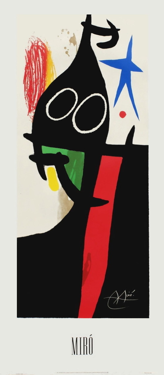 Image 1 of Joan Miró, Plakat zu „Der Sarazene mit dem blauen Stern“, 1993